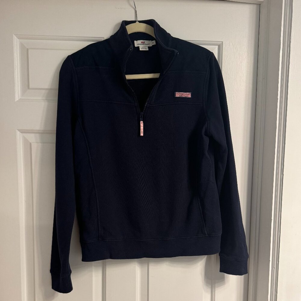 Vineyard Vines Navy Three-Quarter Zip